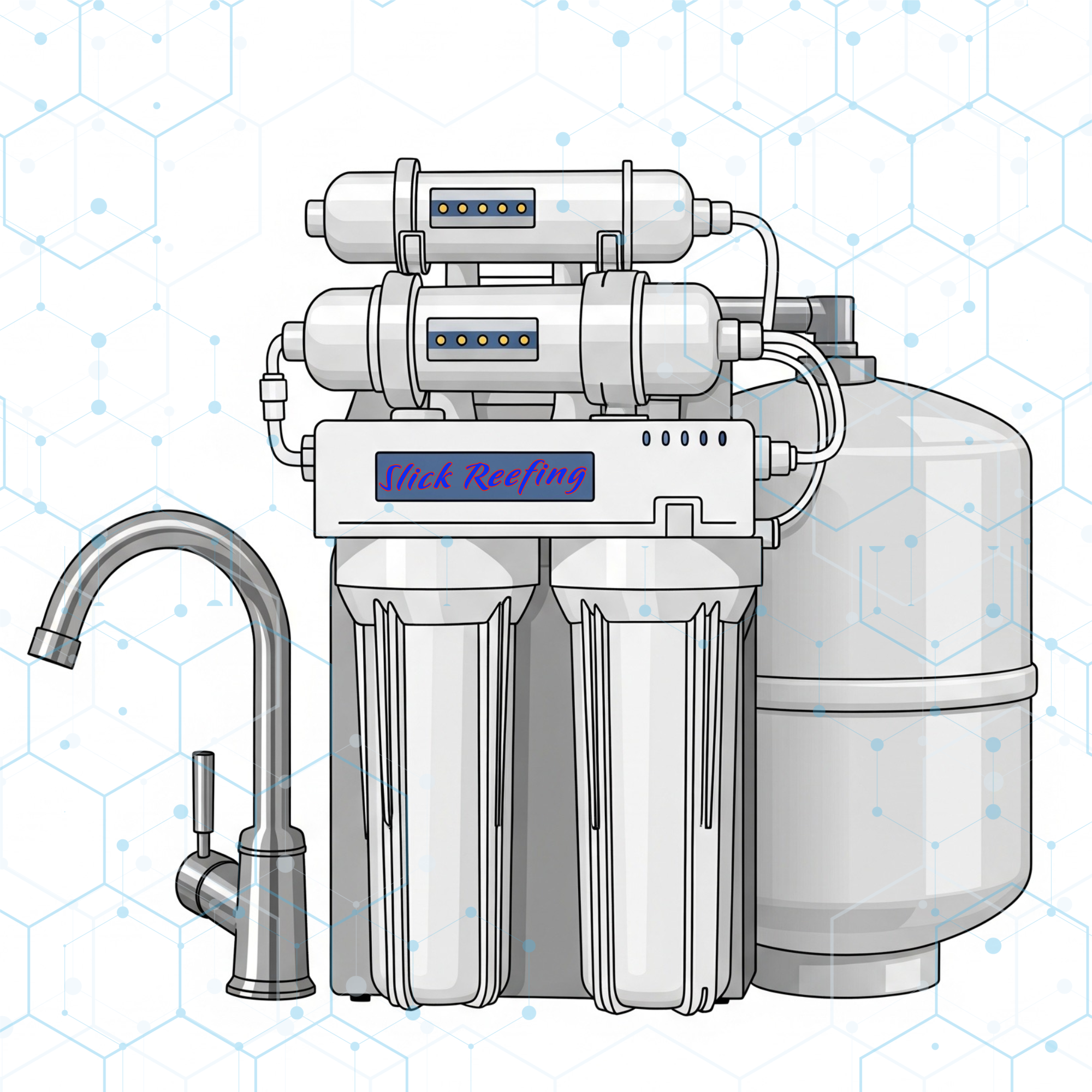 5 Stage 75GPD Drinking Water RO System w/ Faucet