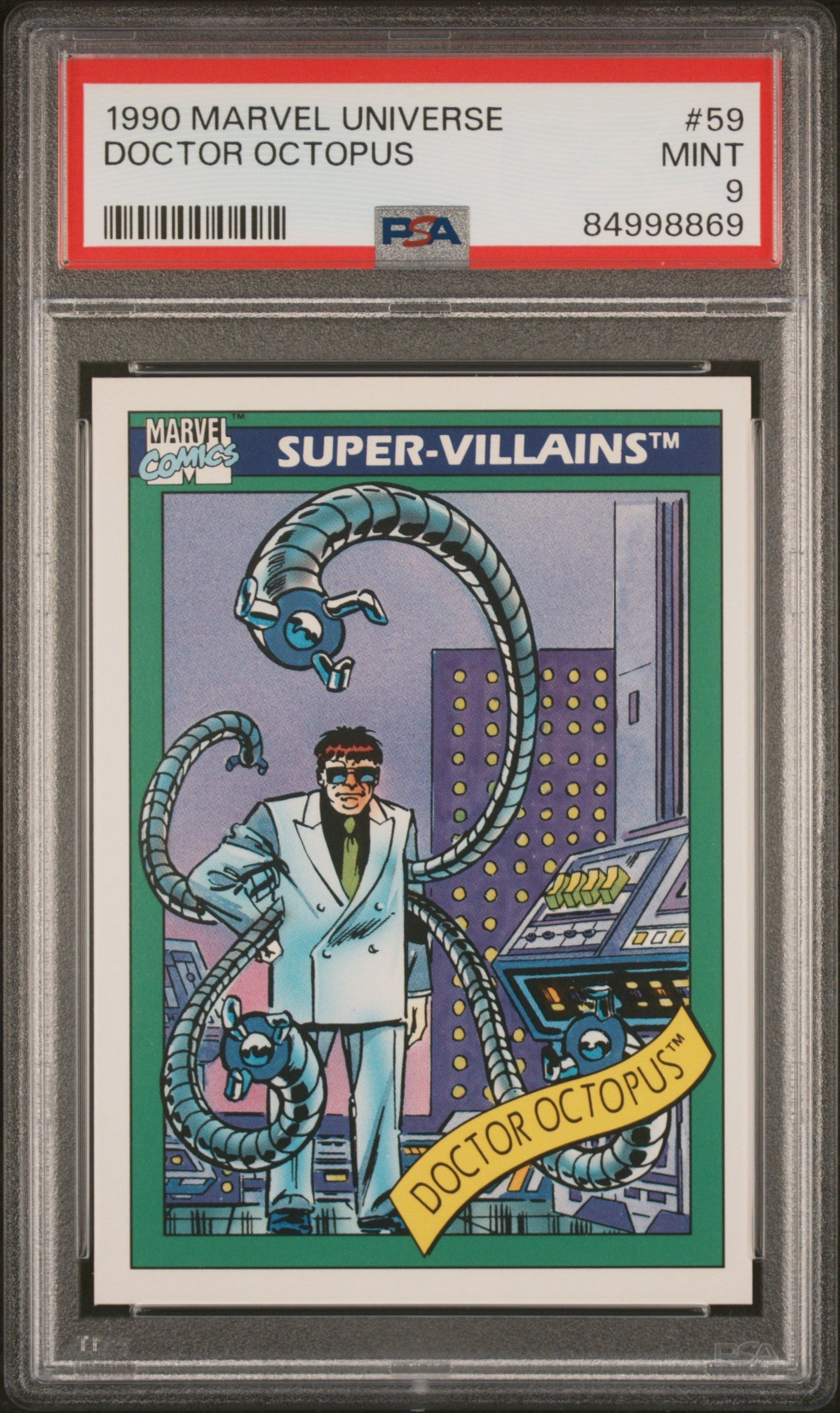 1990 MARVEL UNIVERSE DOCTOR OCTOPUS #59 - PSA 9