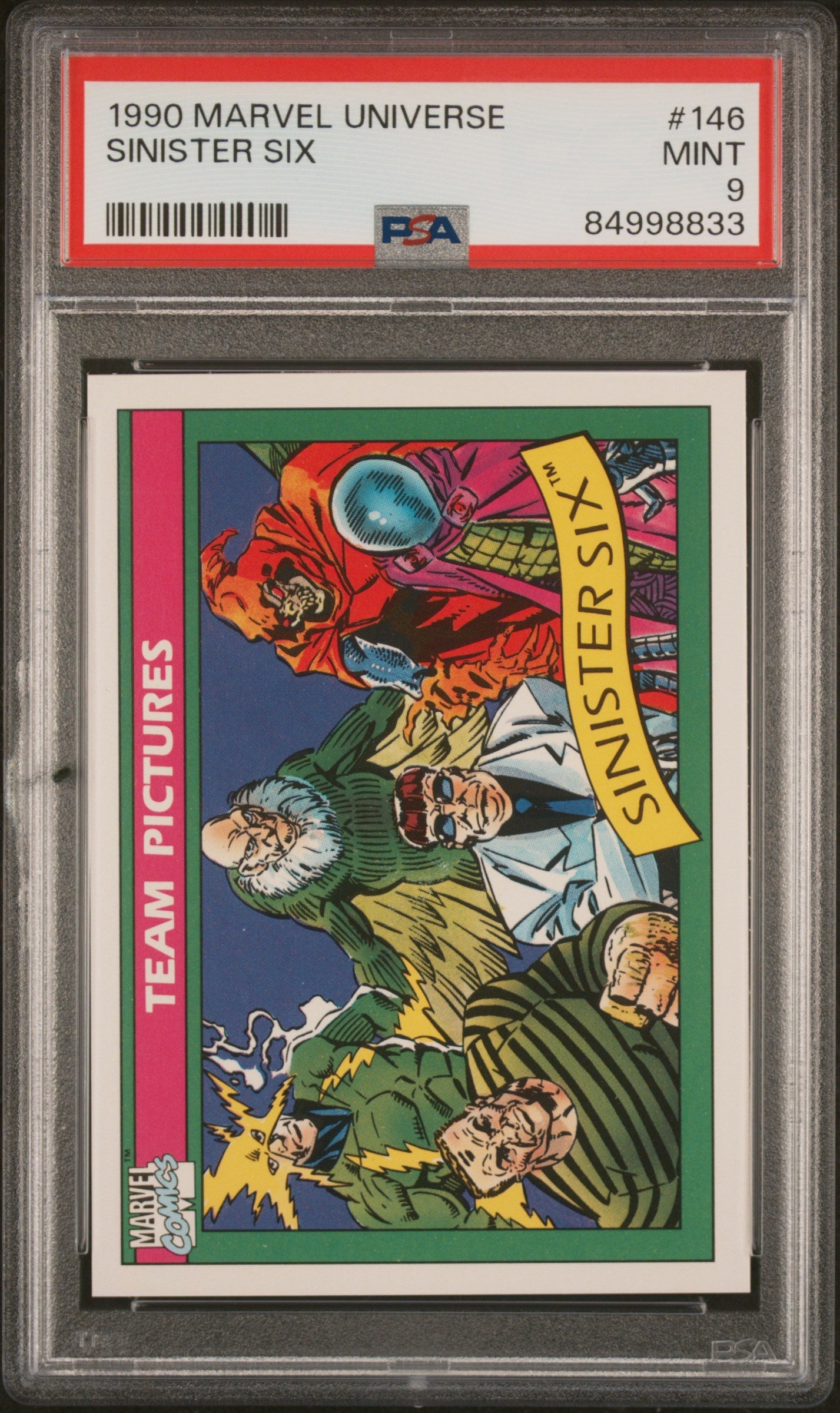1990 MARVEL UNIVERSE SINISTER SIX #146 - PSA 9
