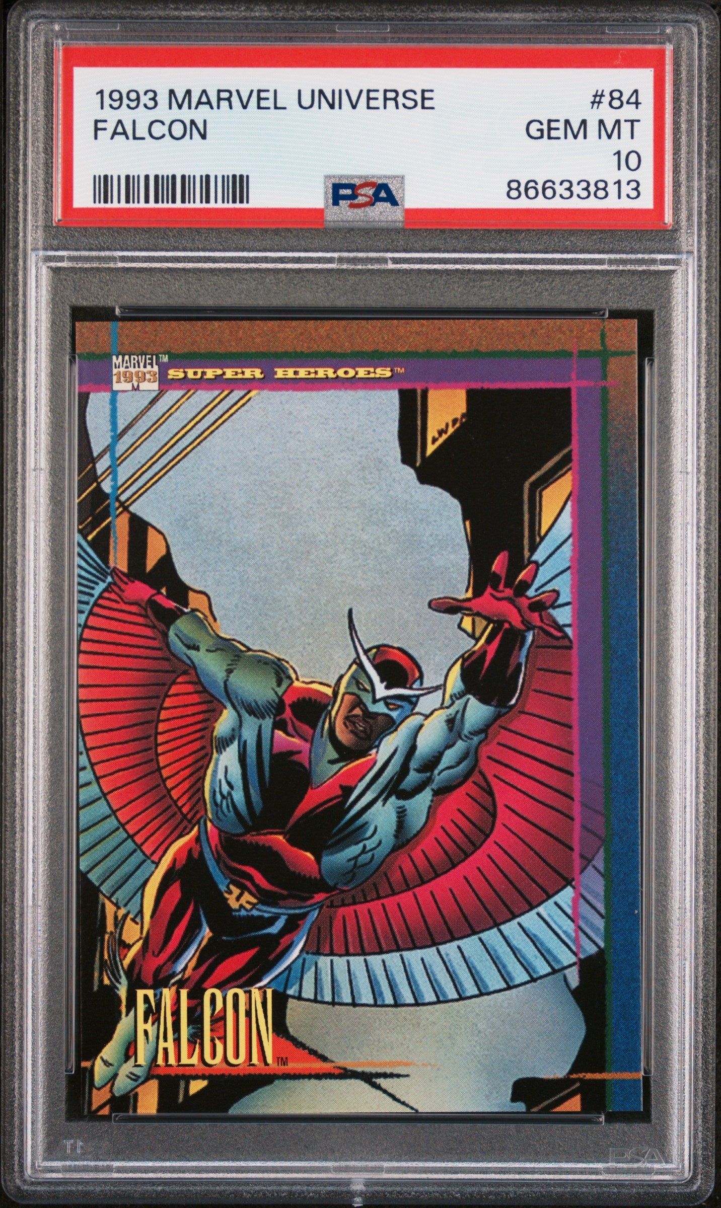 1993 MARVEL UNIVERSE FALCON #84 - PSA 10