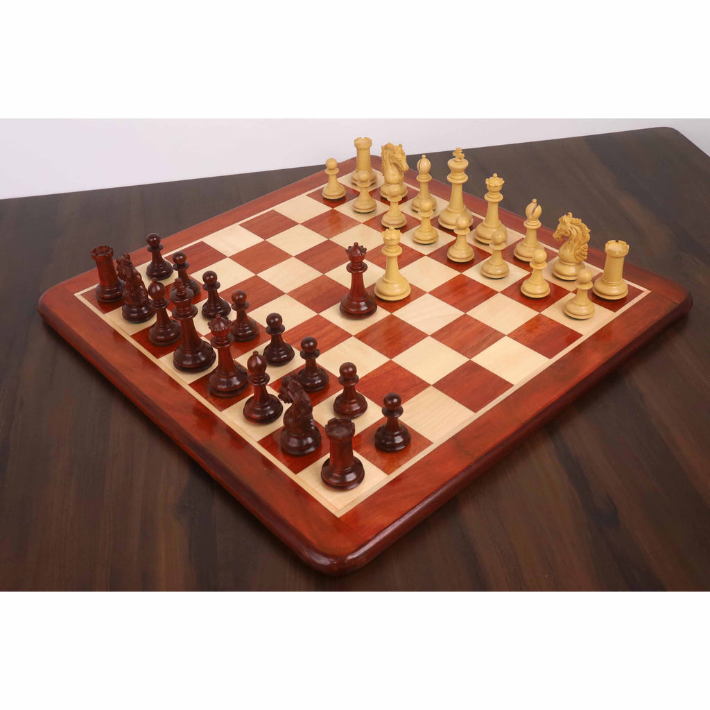 3.9" Heritage Series Staunton Chess Set (Chess Pieces Only) Bud Rosewood & Boxwood