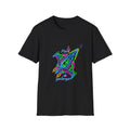 “pin’ — 'galarga” Retro Neon Arcade Spaceship T-Shirt Graphic Tee