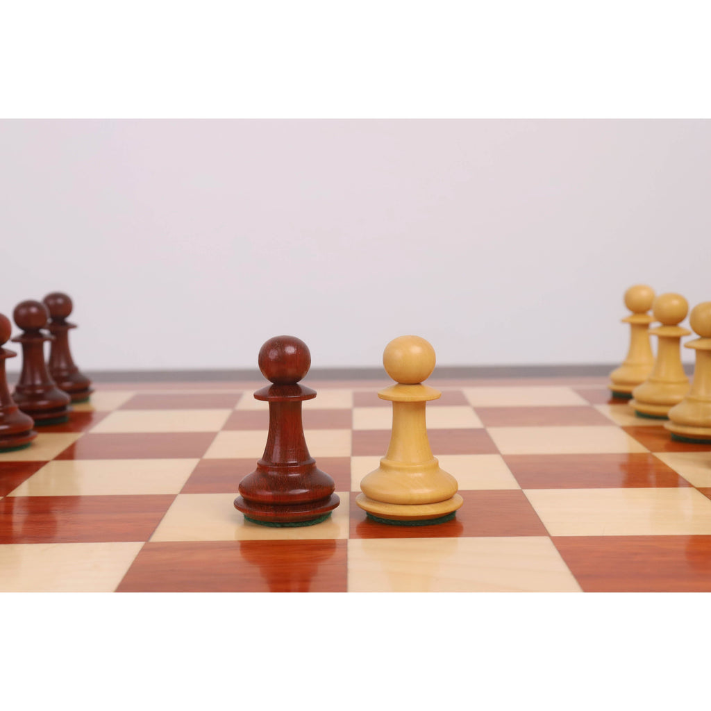 3.9" Heritage Series Staunton Chess Set (Chess Pieces Only) Bud Rosewood & Boxwood