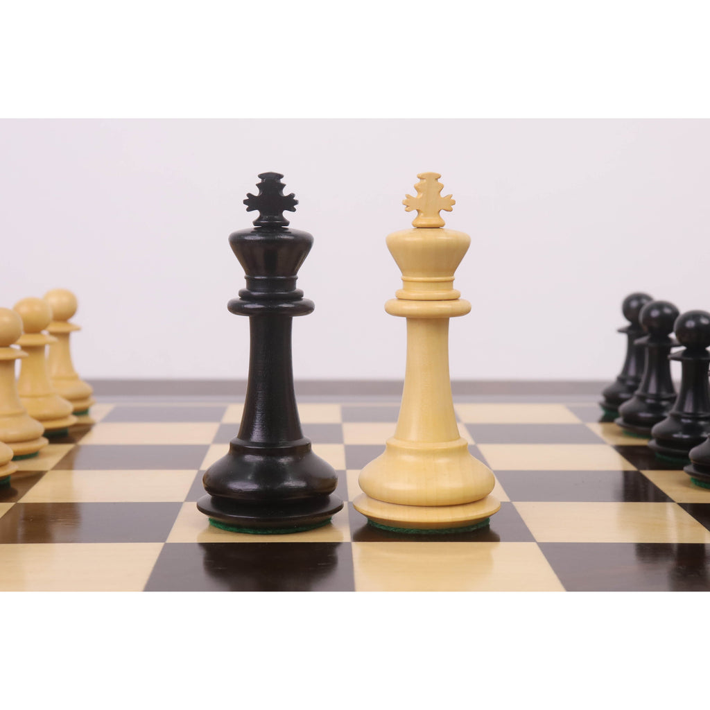 3.9" Heritage Series Staunton Chess Set (Chess Pieces Only) Ebonised Boxwood