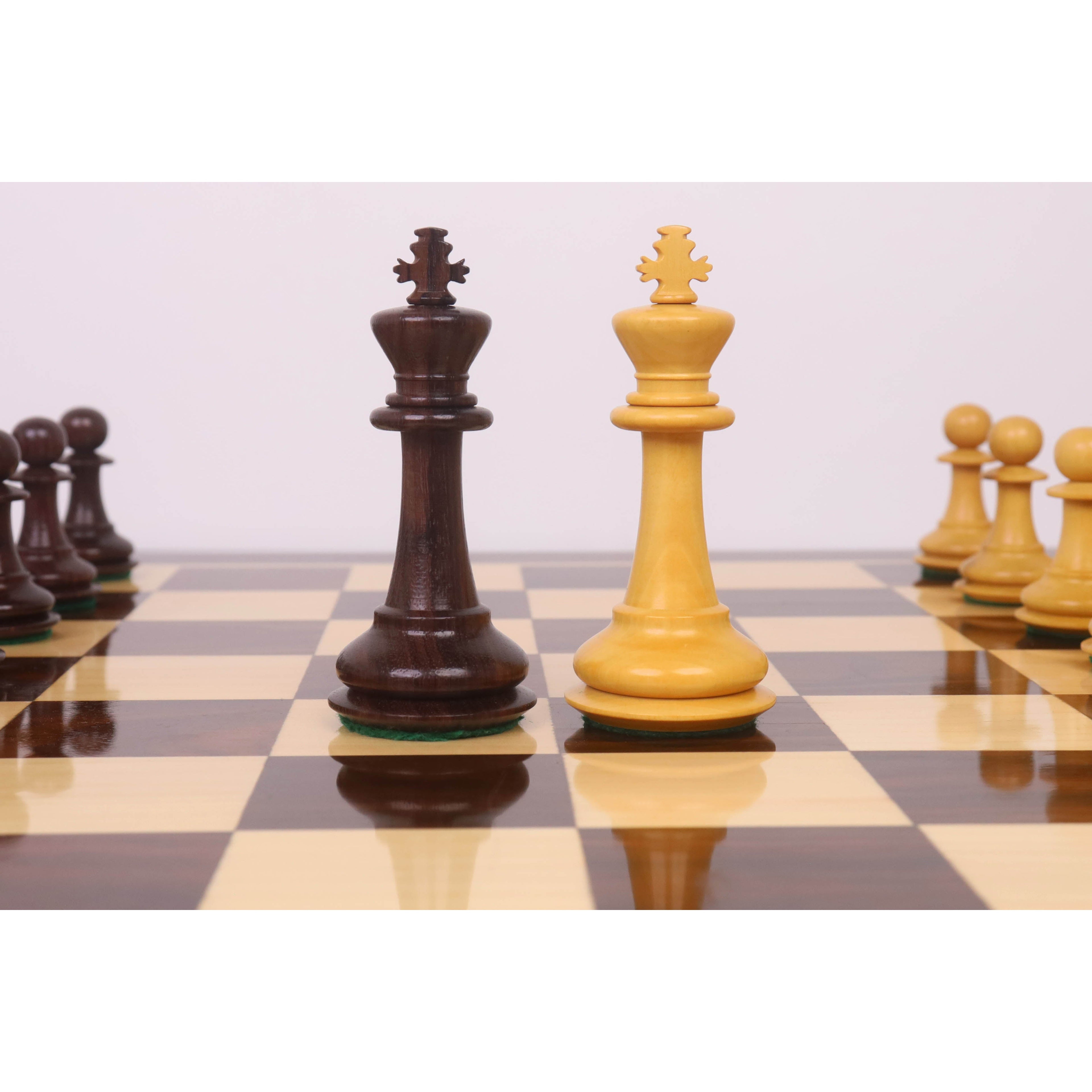 3.9" Heritage Series Staunton Chess Set (Chess Pieces Only) Rosewood & Boxwood