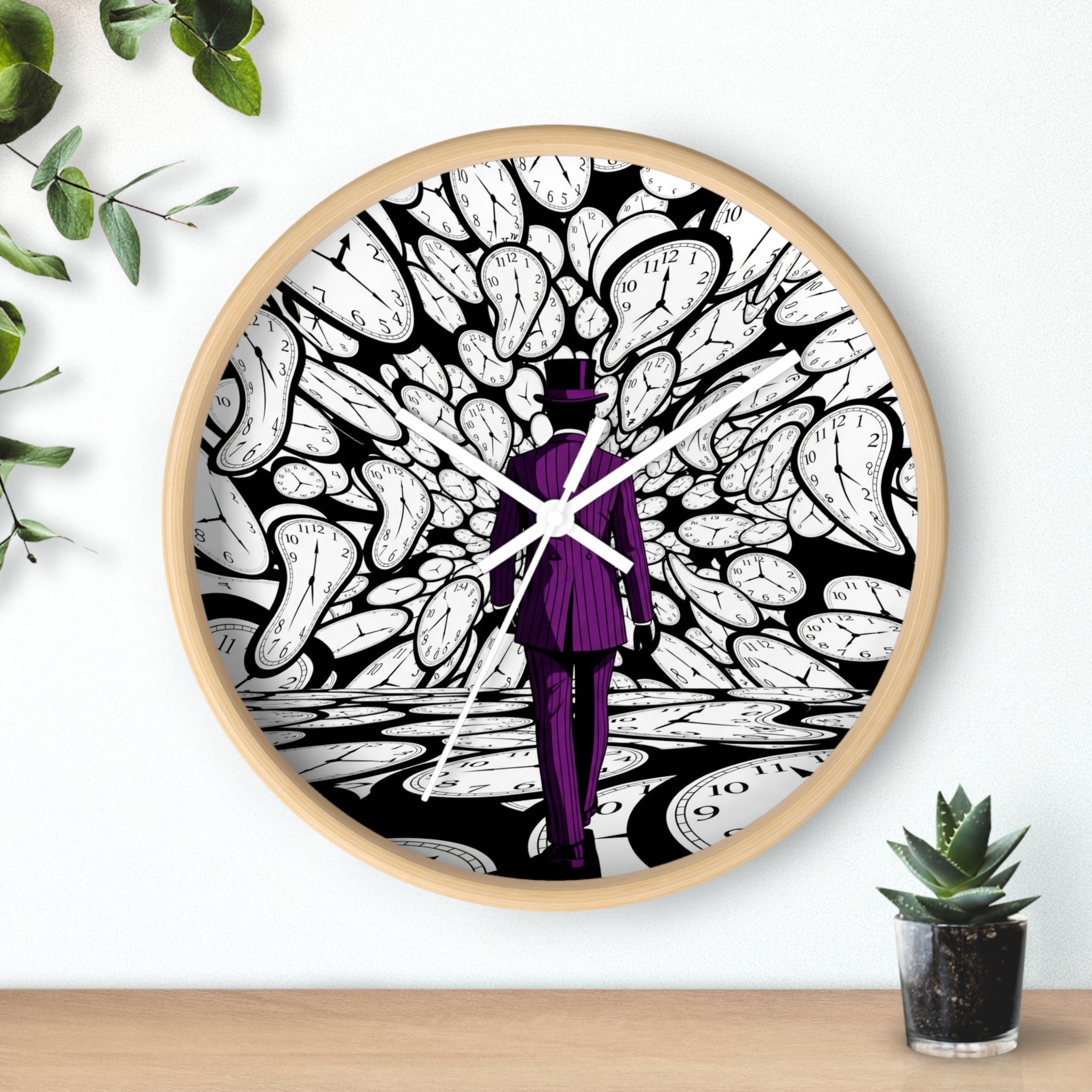 Surreal Warped Acrylic Wall Clock