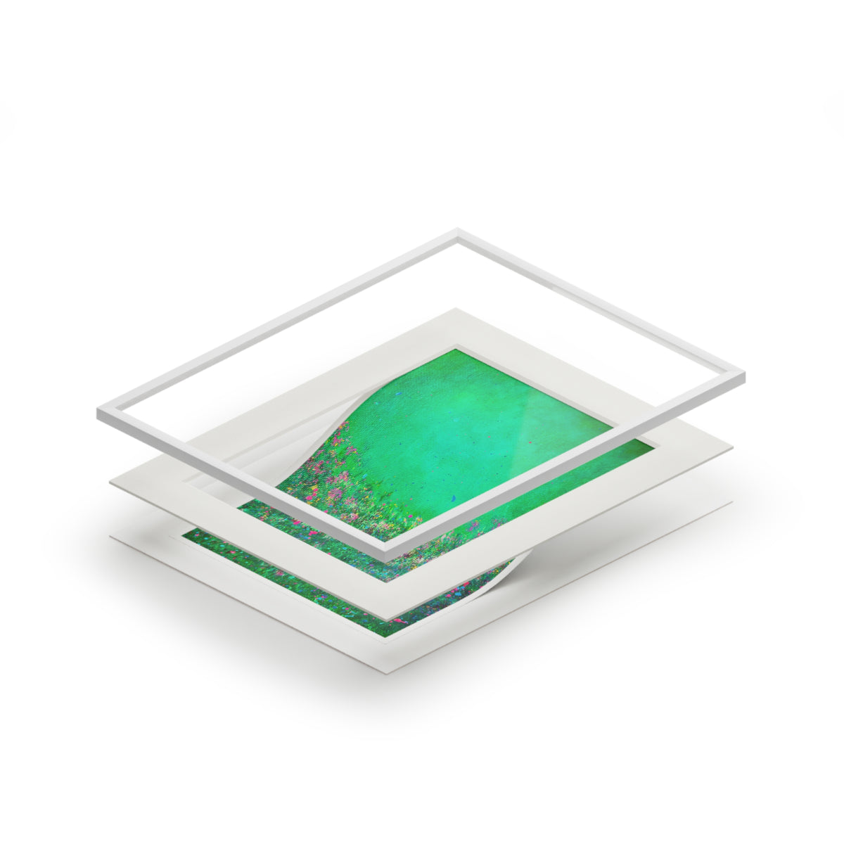 “Green Dreams” Passepartout Giclée Print