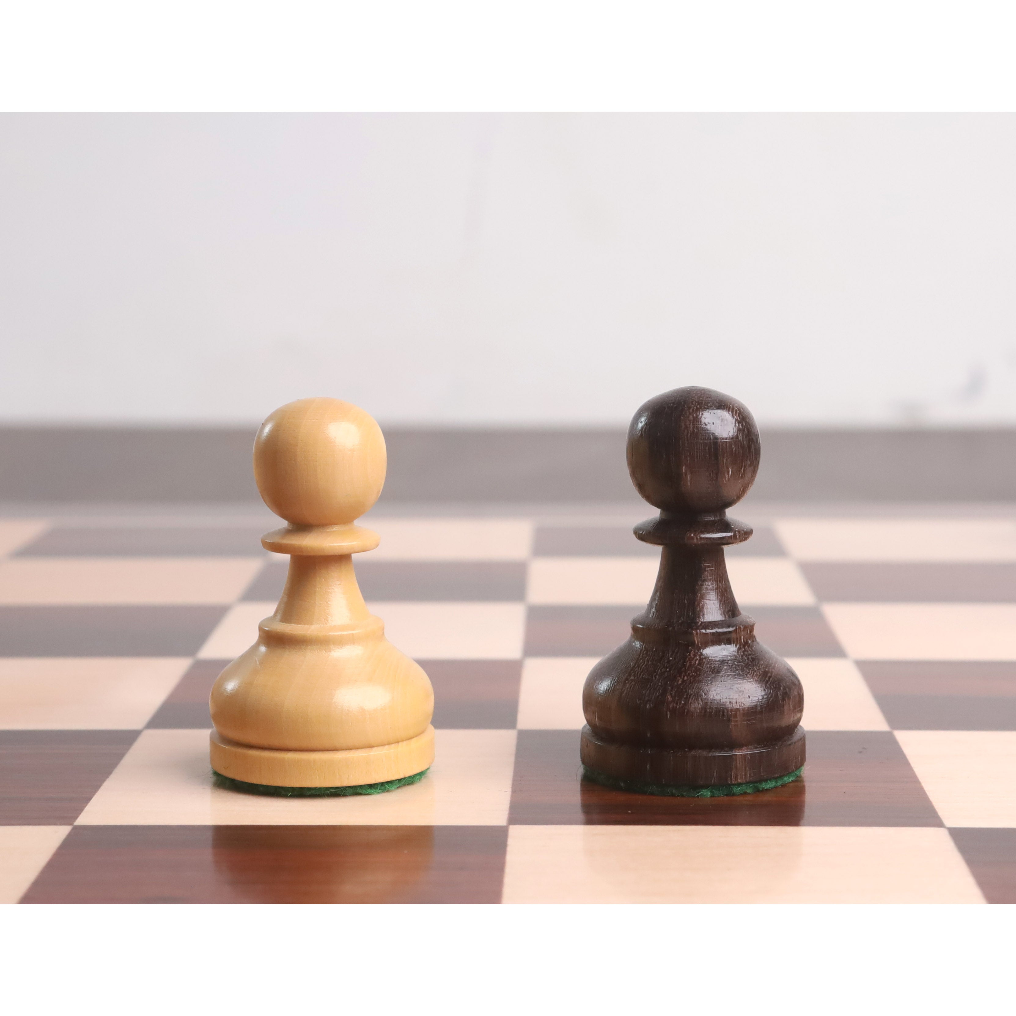 19" Inlaid Tournament Chessboard Set in Rosewood & Storage Box