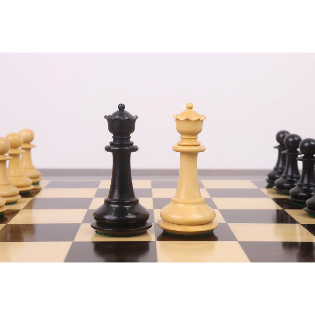 3.9" Heritage Series Staunton Chess Set (Chess Pieces Only) Ebonised Boxwood