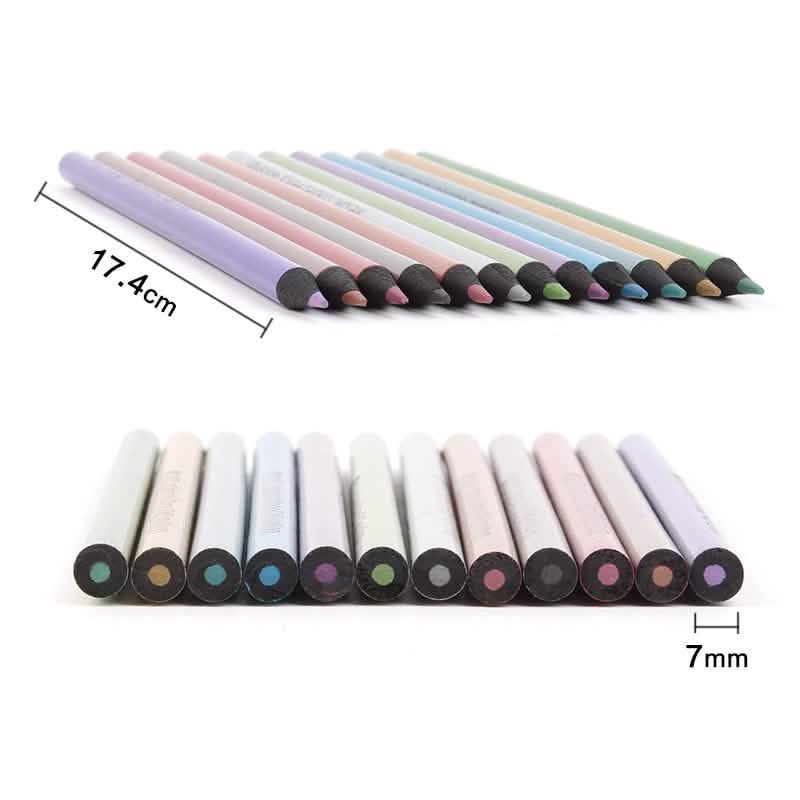 12 Piece Metallic Colored Pencils