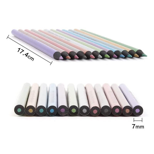 12 Piece Metallic Colored Pencils