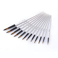 12 Piece Watercolor Paint Brush Kit
