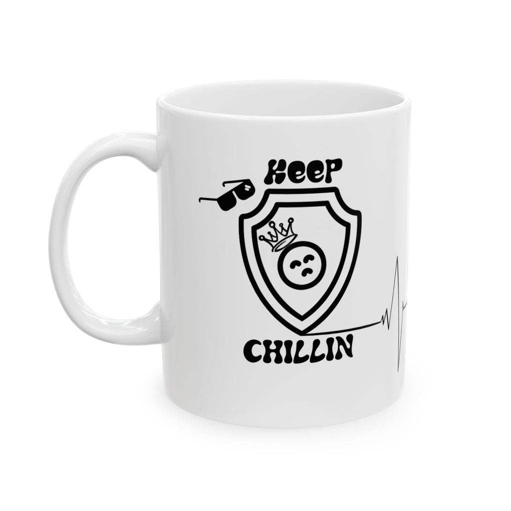 King & Queen Heartbeats & Love Ceramic Mug