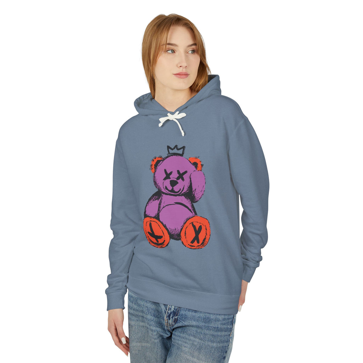 “Bearfully Blind” Punk Teddy Bear Halloween Hoodie