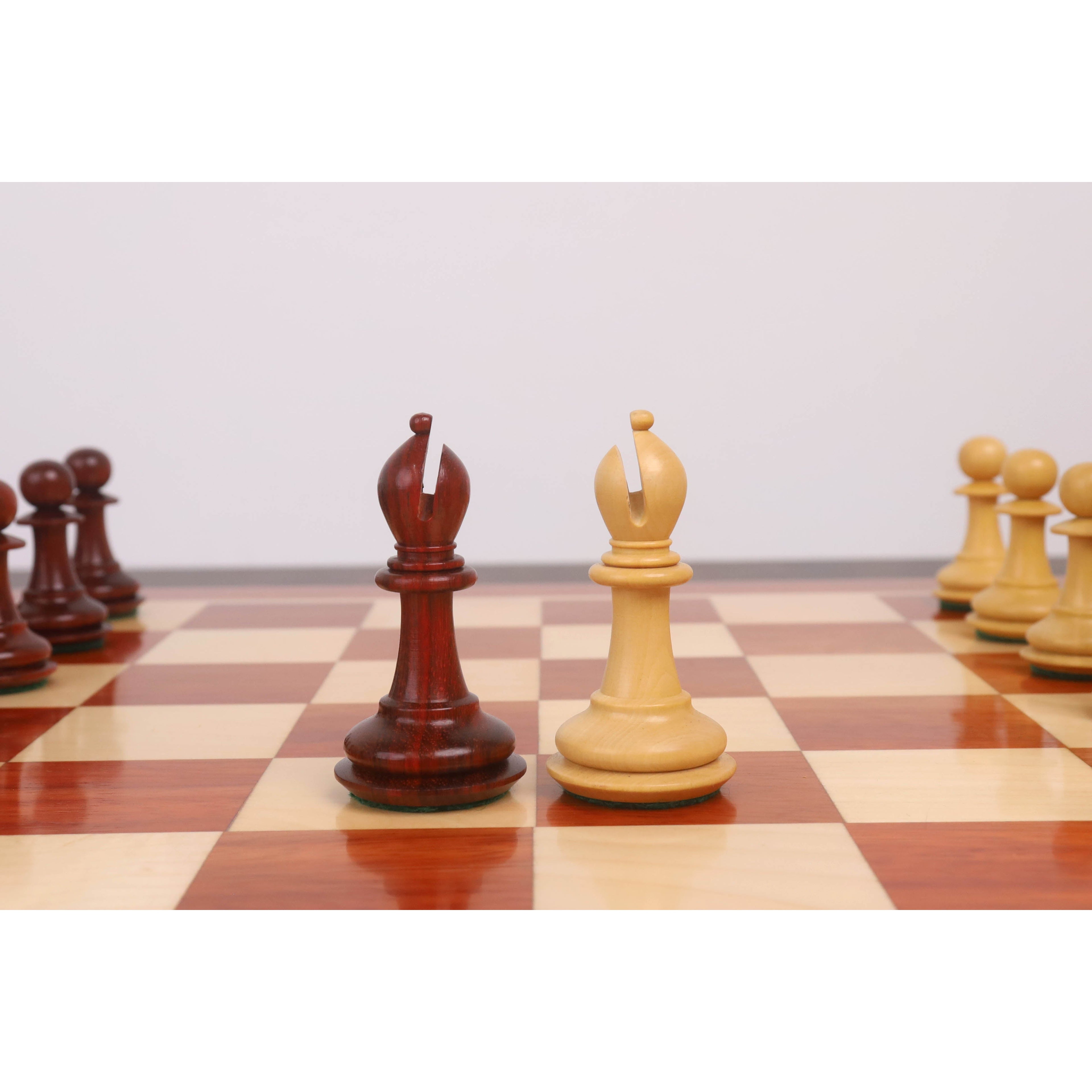 3.9" Heritage Series Staunton Chess Set (Chess Pieces Only) Bud Rosewood & Boxwood