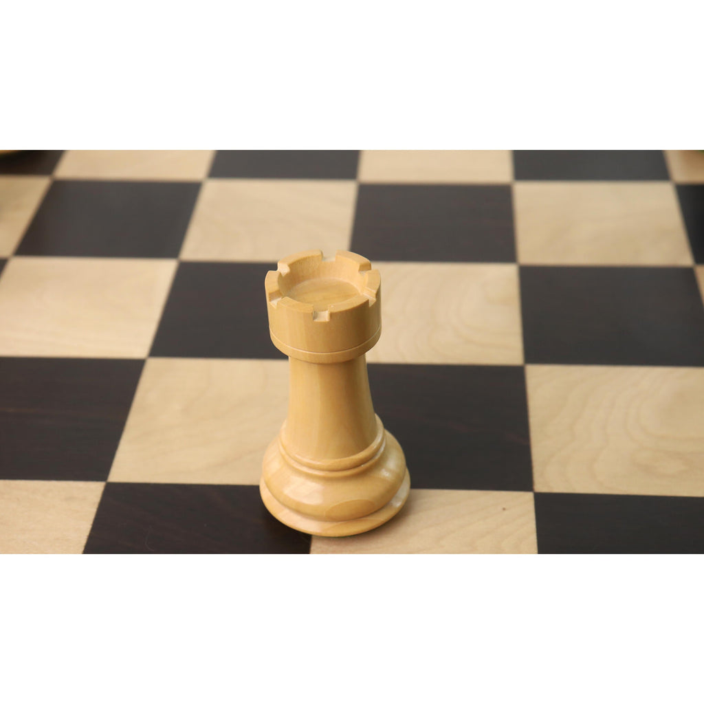 4.1" Ebonised Professional Staunton Weighted Chess Set (Chess Pieces Only) w/4 Queens