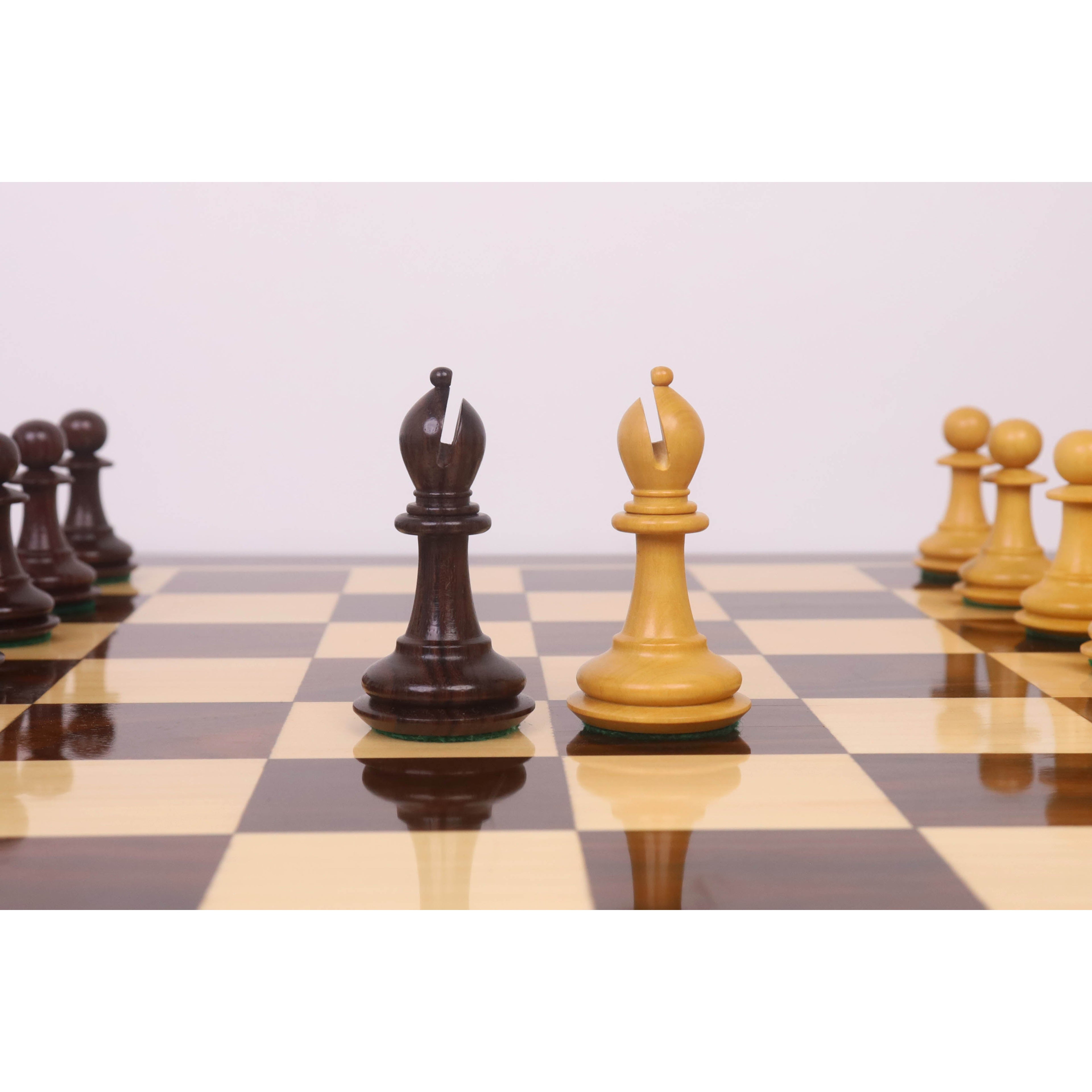 3.9" Heritage Series Staunton Chess Set (Chess Pieces Only) Rosewood & Boxwood