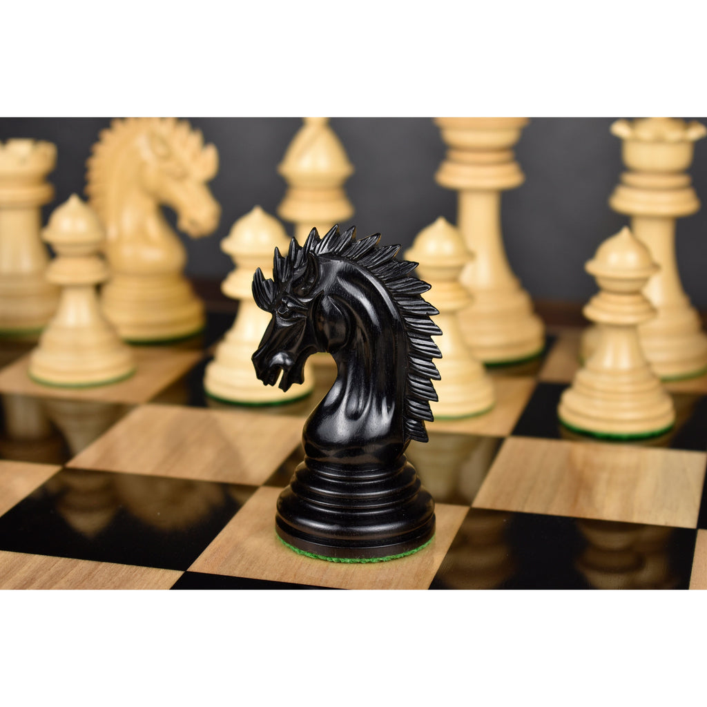 23” Dragon Luxury Ebonised Boxwood 4.4” King Staunton Pieces & Storage Box