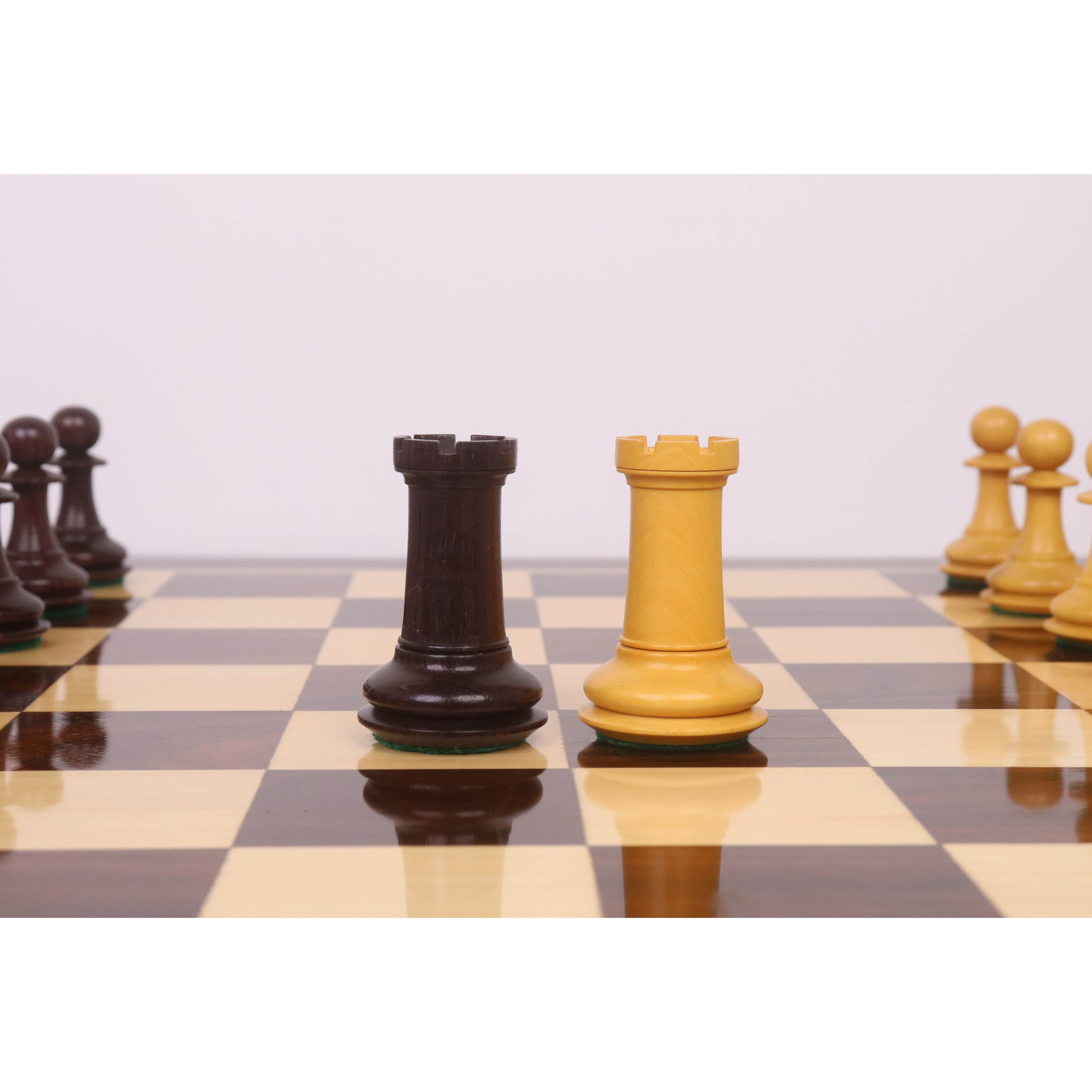 3.9" Heritage Series Staunton Chess Set (Chess Pieces Only) Rosewood & Boxwood