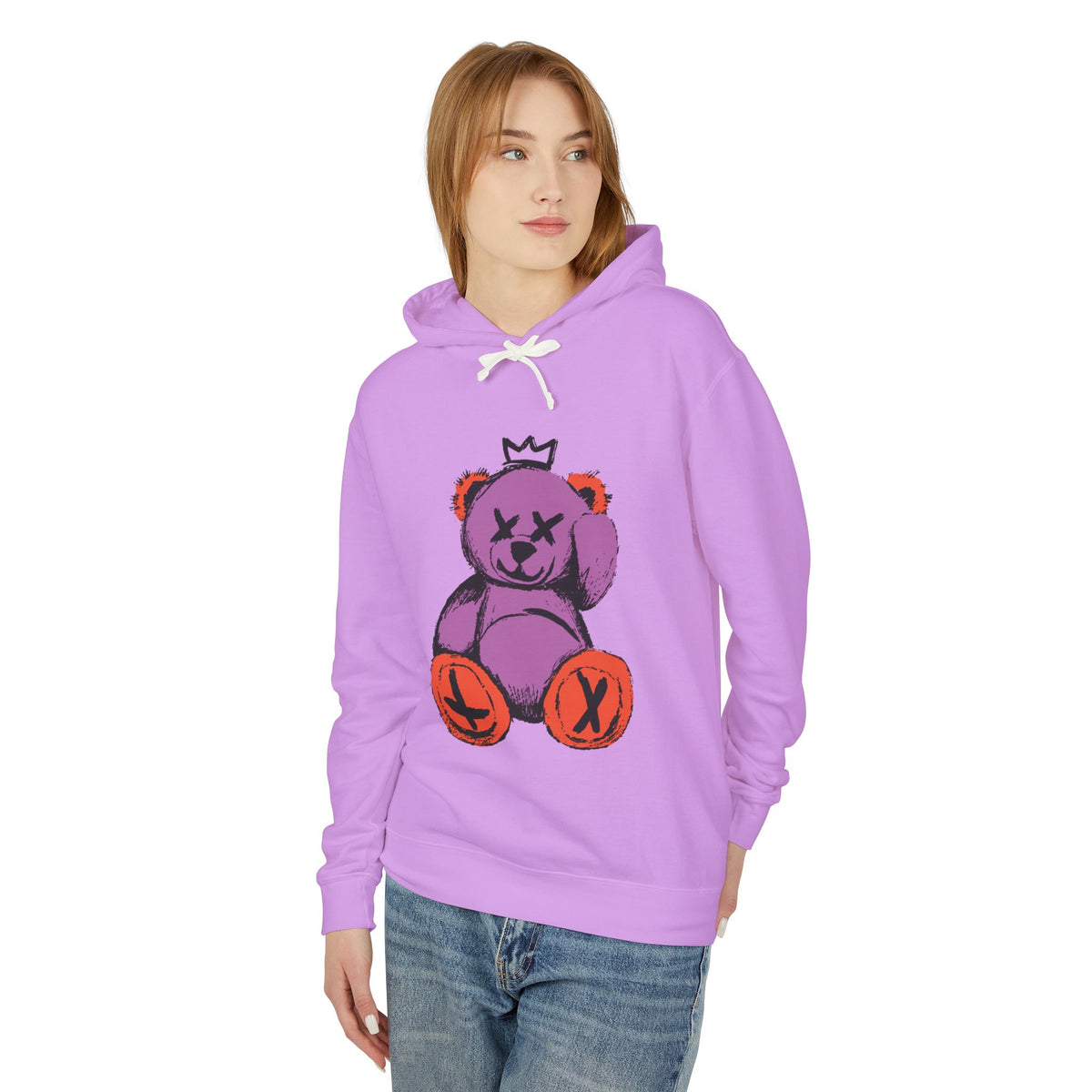 “Bearfully Blind” Punk Teddy Bear Halloween Hoodie