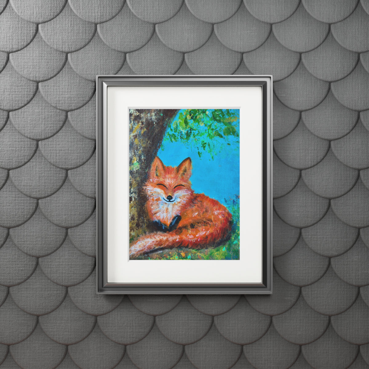“Foxy Seat” Passepartout Giclée Print