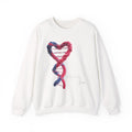 “String Theory” DNA Heart Crewneck Sweatshirt