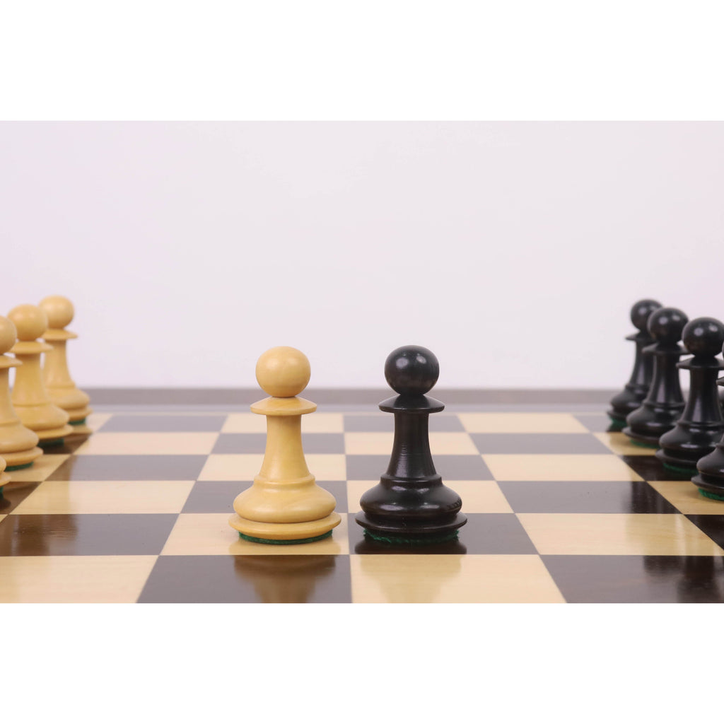 3.9" Heritage Series Staunton Chess Set (Chess Pieces Only) Ebonised Boxwood