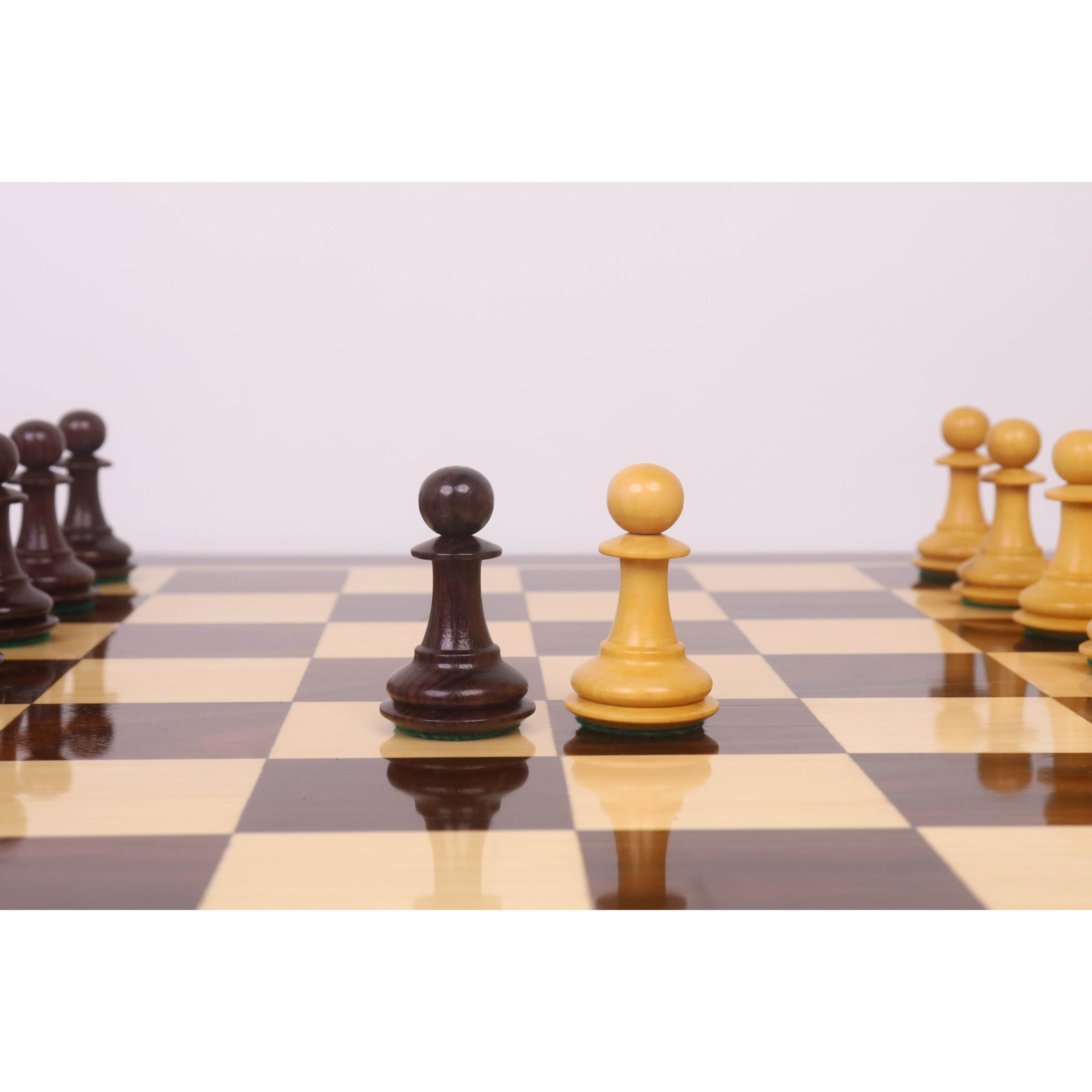 3.9" Heritage Series Staunton Chess Set (Chess Pieces Only) Rosewood & Boxwood