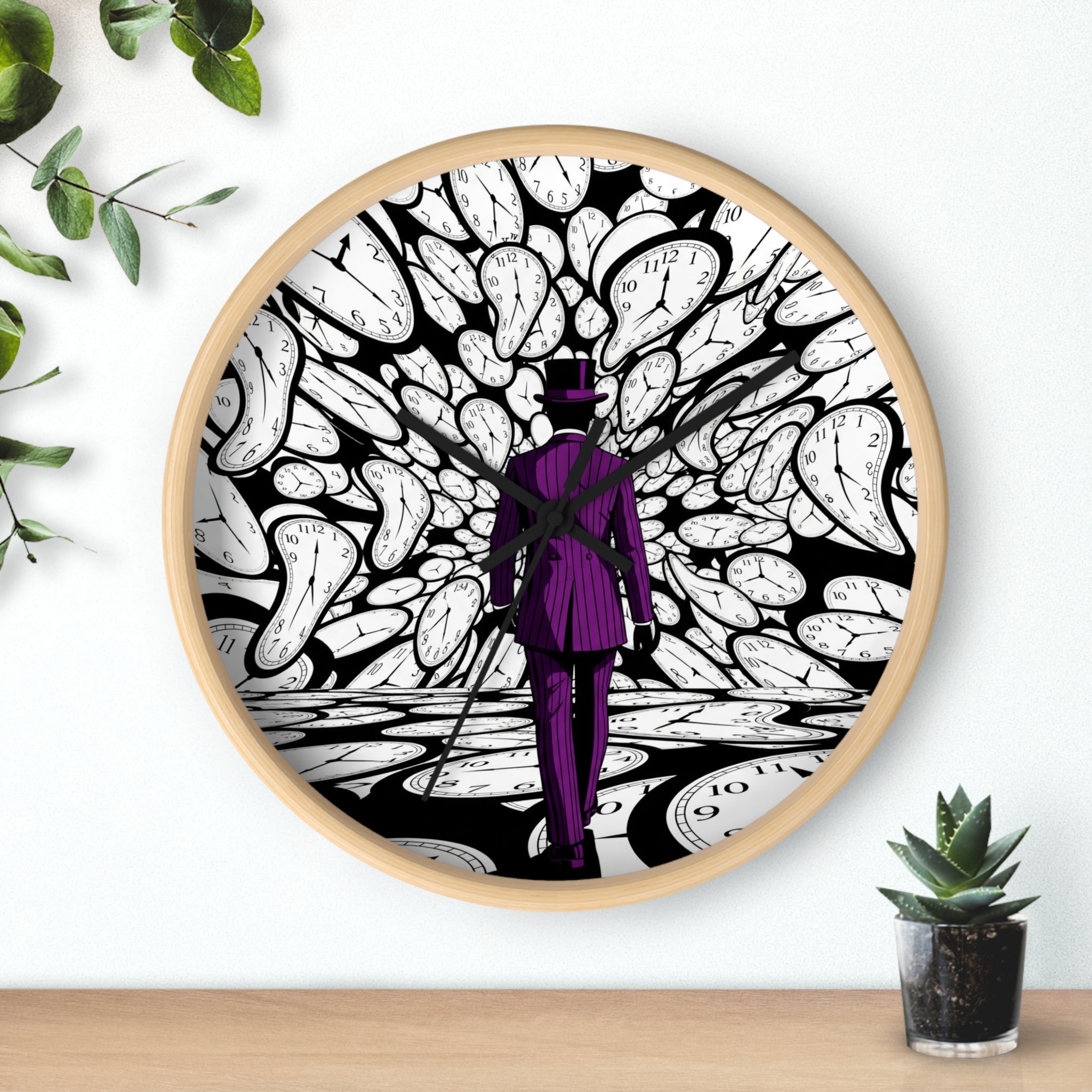 Surreal Warped Acrylic Wall Clock