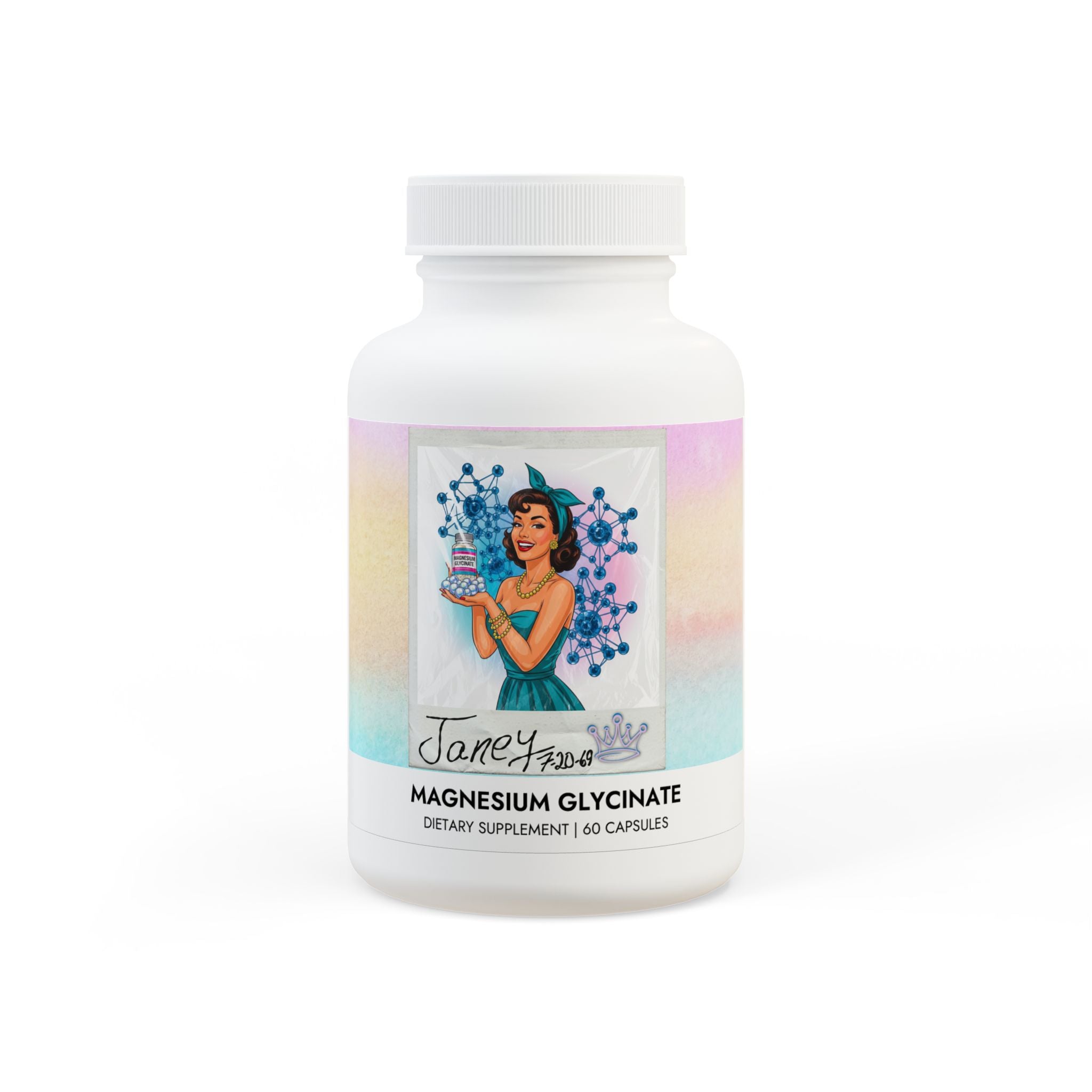 “Pearlbound” Magnesium Glycinate Supplement (60 Capsules)