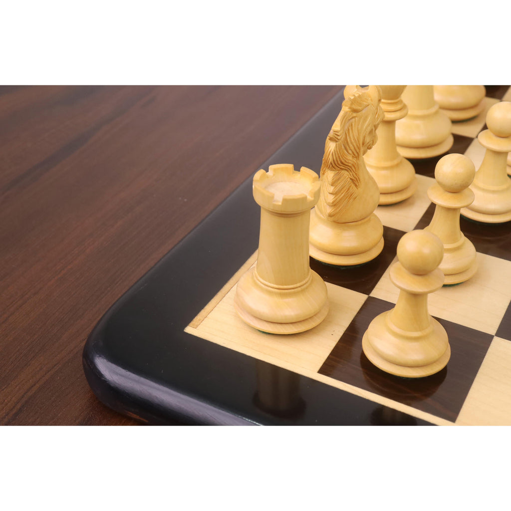 3.9" Heritage Series Staunton Chess Set (Chess Pieces Only) Ebonised Boxwood