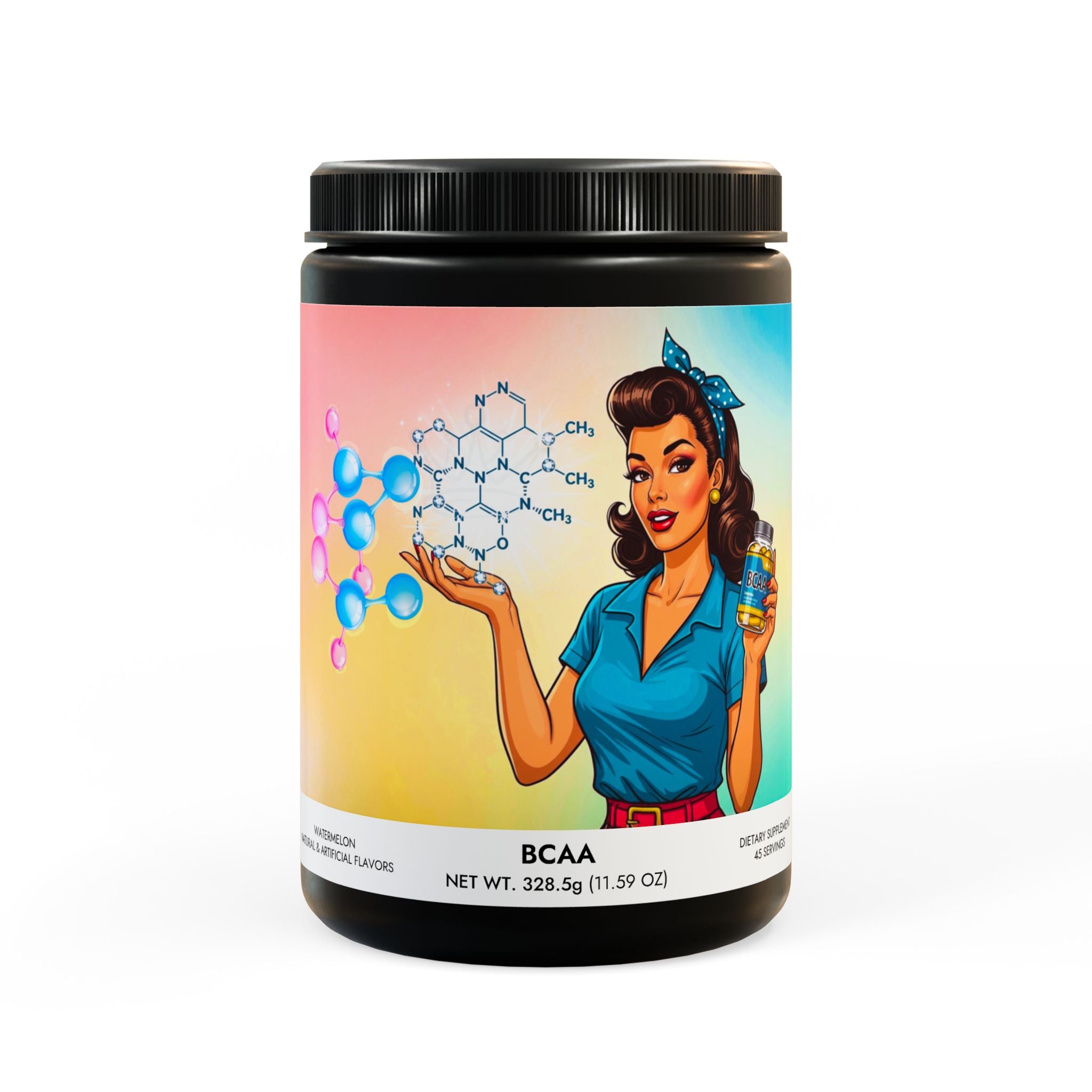 BCAA Supplement, Watermelon (325g, 11.46oz, 45 servings)