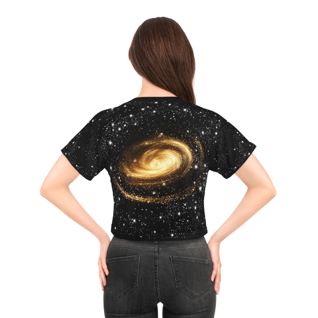 “Limitless” Cosmic Tree Crop Tee - Universe