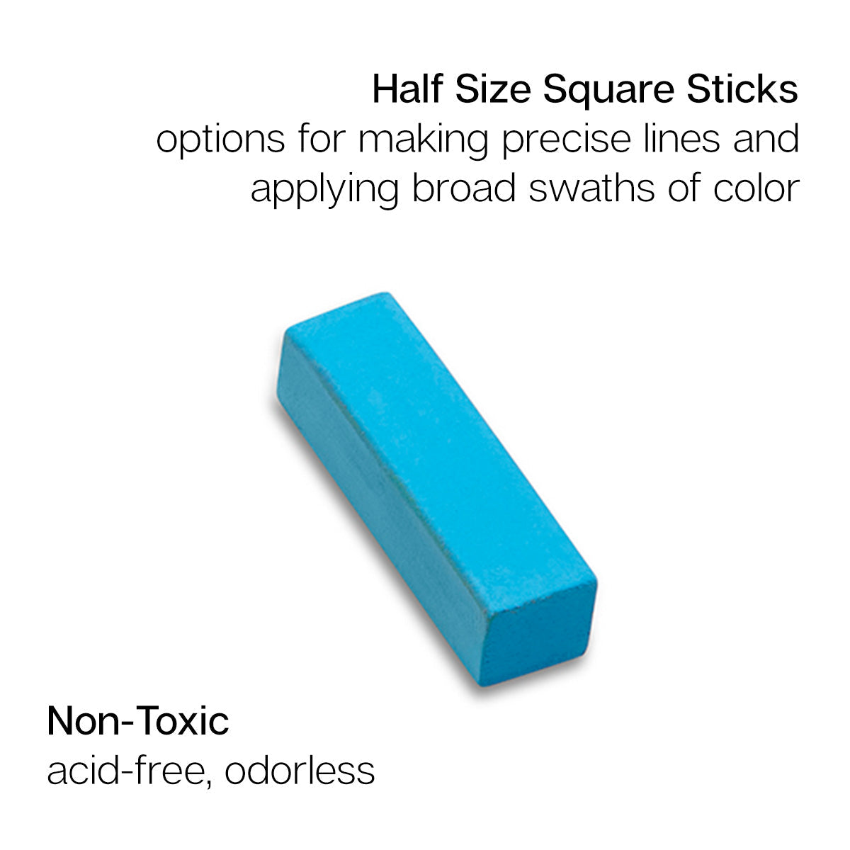 Soft Square Pastels 50 Piece Half Sticks