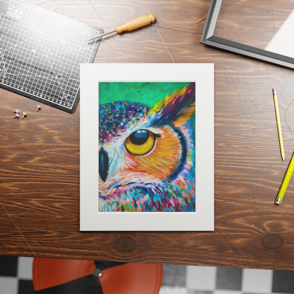 “Owl See You” Passepartout Giclée Print