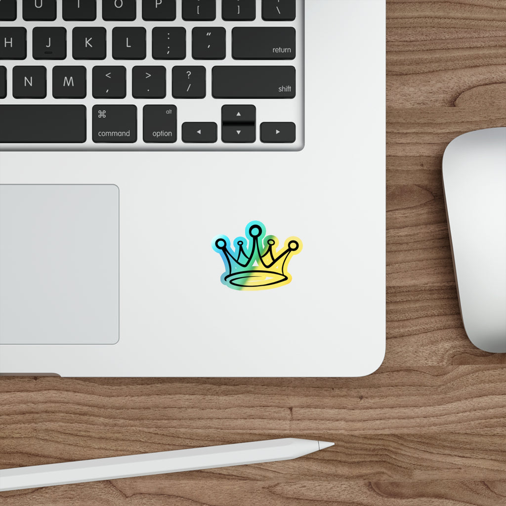 SR Holographic Crown Die-Cut Sticker