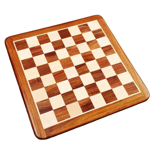 19" Inlaid Chessboard Golden Rosewood & Maple 1.97” Square ~ 50 mm
