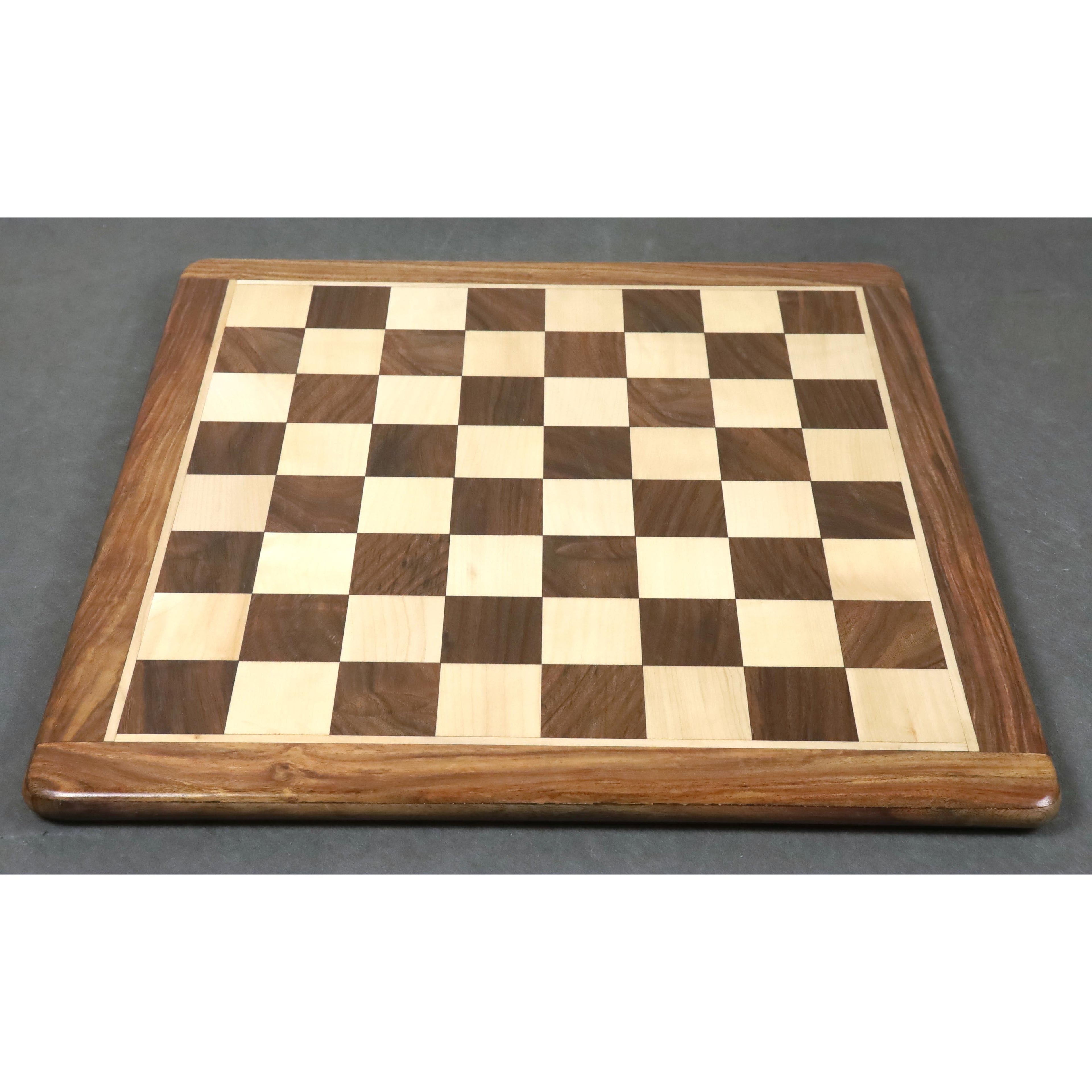 21” Inlaid Chessboard in Golden Rosewood & Maple Wood 2.16” Square ~ 55 mm