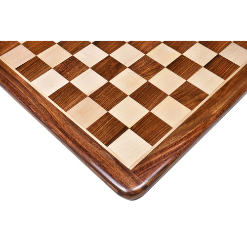 17" Inlaid Golden Rosewood & Maple Chessboard 1.77” ~ 45mm Square