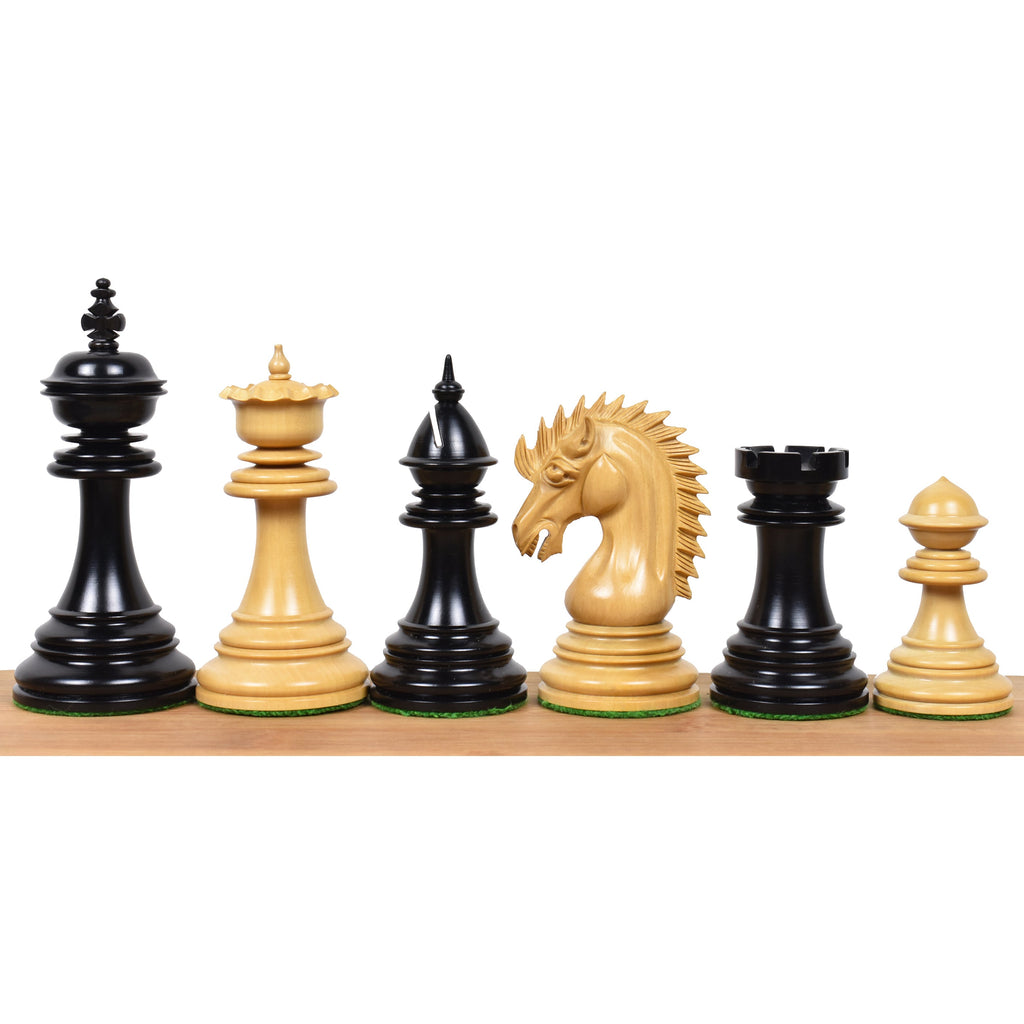23” Dragon Luxury Ebonised Boxwood 4.4” King Staunton Pieces & Storage Box