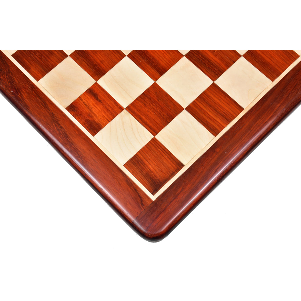 21" Inlaid Bud Rosewood & Maple Wood Chess board with 55 mm Wooden Square