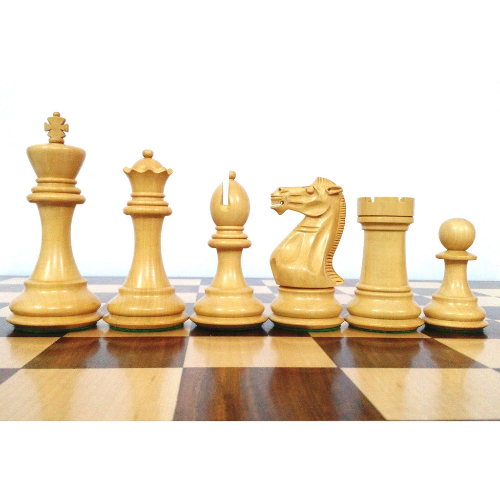 4.1" Ebonised Professional Staunton Weighted Chess Set (Chess Pieces Only) w/4 Queens