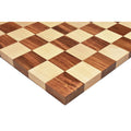 17.3” End Grain Borderless Golden Rosewood & Maple Chessboard 2.16” Square ~ 55mm