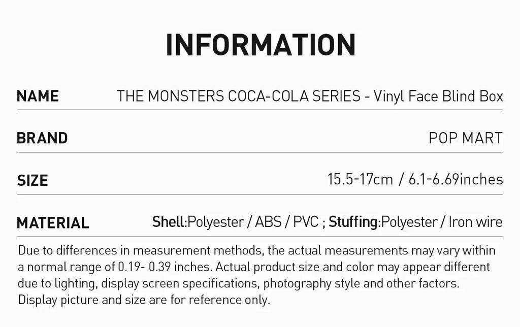 Monsters Coca-Cola Blind Box