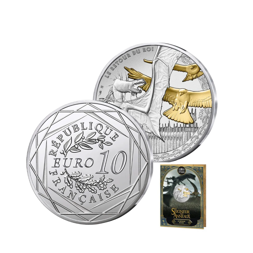 2026 France €10 Lord of the Rings Fighting Eagles 13g Silver Coin Blister Album