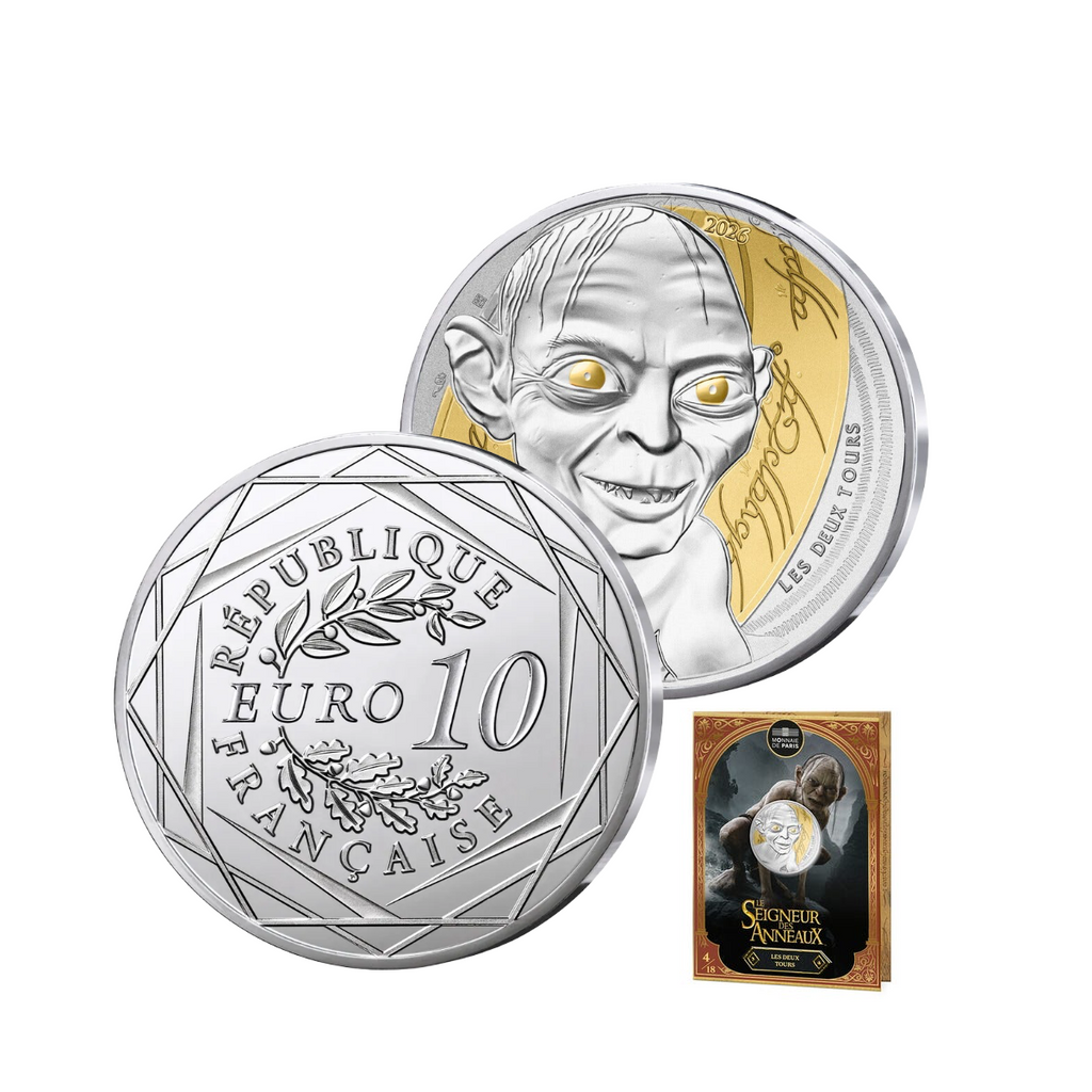 2026 France €10 Lord of the Rings Gollum 13g Silver Coin Blister Album