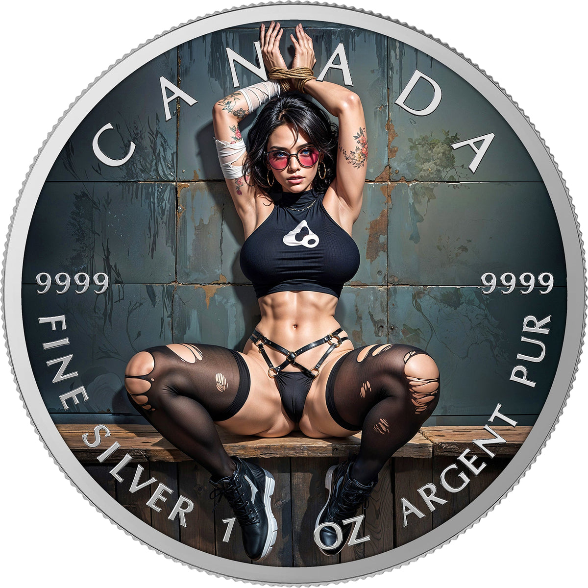 2026 Naughty Arrest Canada Maple Leaf Edition 1 oz Silver Coin