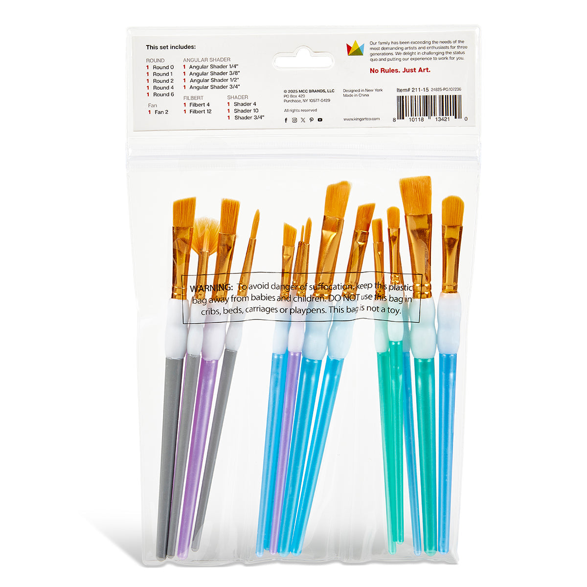 Studio Soft Grip Brush Set 15 Piece