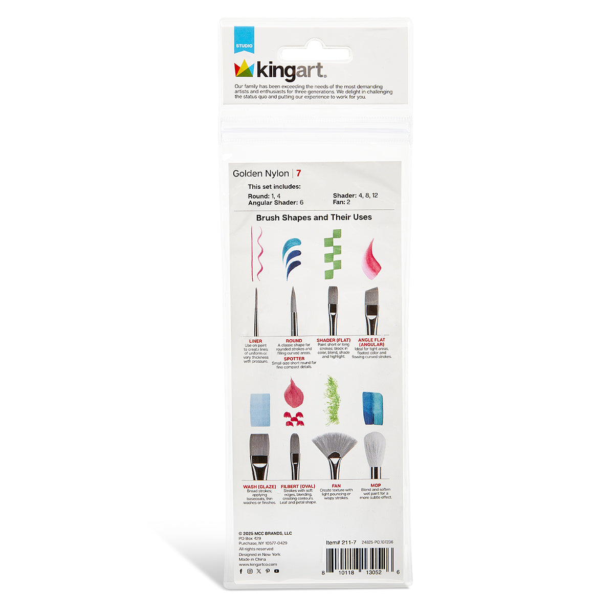 Studio Soft Grip Brush Set 7 piece