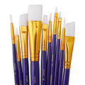 Studio Mixed Media White Nylon Brush Set 10 pc